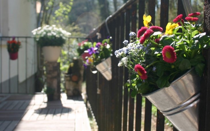 saalvermietung.de Seebrückermühle Außenanlage Blumen Garten Terr