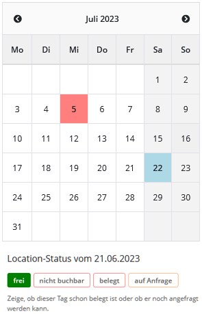 Belegungskalender